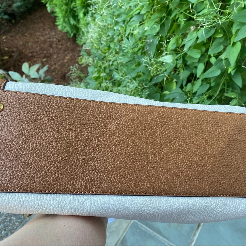 Michael Kors Tan and Cream Tote Bag
